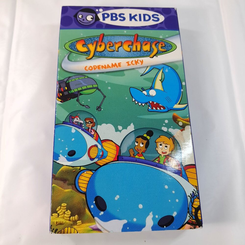 PBS Kids Cyberchase VHS Codename Icky & Harriet Hippo & the Mean Green‎ Vintage